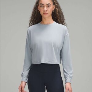 Lululemon Abrasion Resistant Training Long Sleeve Shirt in Chambray Size 6